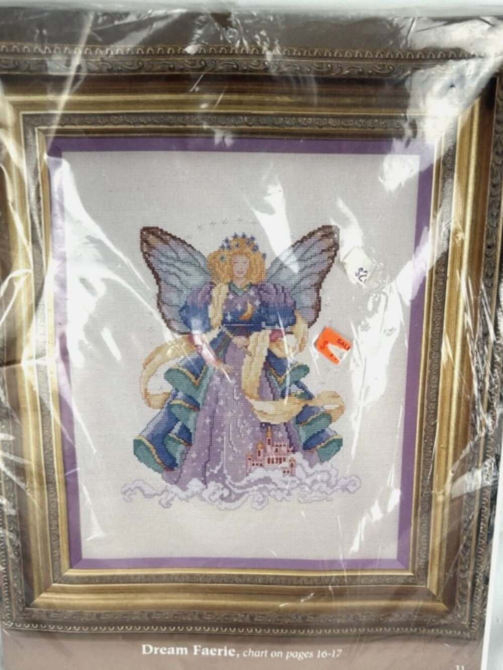 Dream Faerie Barbara Baatz Cross Stitch Fairies Kit With Floss Castle Angel